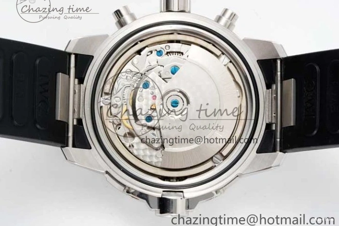 MIROTIME 0425 Aquatimer Chrono SS RSF 1:1 Best Edition Black Dial on Black Rubber Strap A EyeCatching 7073